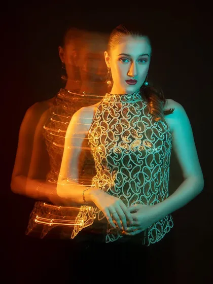 Another variation of the ghosting effect, this time with a more direct look at the camera.