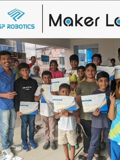 A group of students proudly displays their completion certificates. Finishing a course or a camp is a significant achievement that we celebrate together.