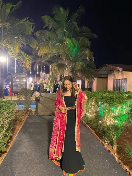 Another shot from the Lonavala wedding, enjoying the beautiful resort ambiance at night.