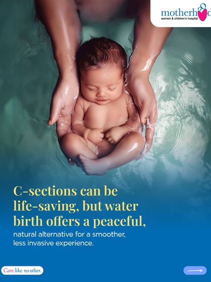 This image beautifully illustrates the core message: C-sections can be life-saving, but water birth offers a peaceful and natural alternative. It's about having choices and finding the path that is best for you and your baby.