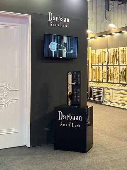 Our Darbaan Smart Lock was a highlight at the Acetech exhibition, where we demonstrated its seamless blend of traditional design and modern security technology.