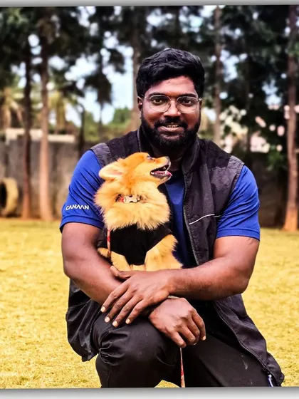 It's not just about big dogs. I love working with smaller breeds like this adorable Pomeranian. Our training is customized for every dog's unique personality and size, from the tiniest pups to the largest companions.