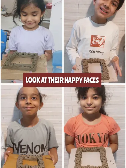 The happy faces of our little creators say everything. Working with clay is a wonderful sensory experience that allows children to express themselves freely and see their ideas take shape.