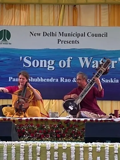 On stage at the Tulip Festival, performing our "Song of Water" project. This concert series is a celebration of our Indo-Dutch musical heritage.