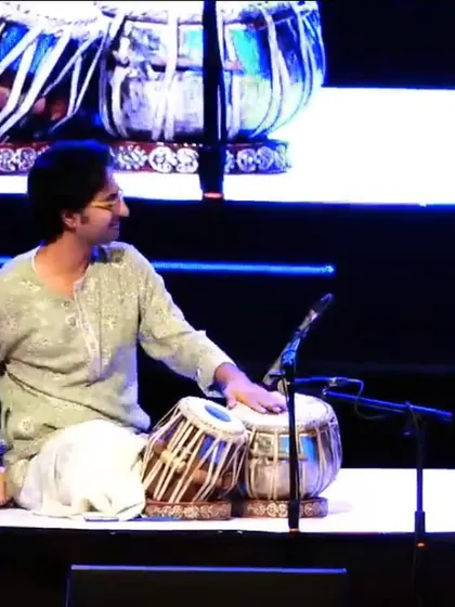 A shot from a performance with Sarod maestro Ken Zuckerman ji in Hyderabad. His mastery over the instrument was always inspiring to witness.