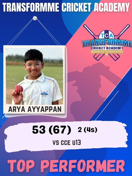 Transform Cricket Academy - Junior Cricket Coaching Program Star Performers: Celebrating Individual Excellence photo 134