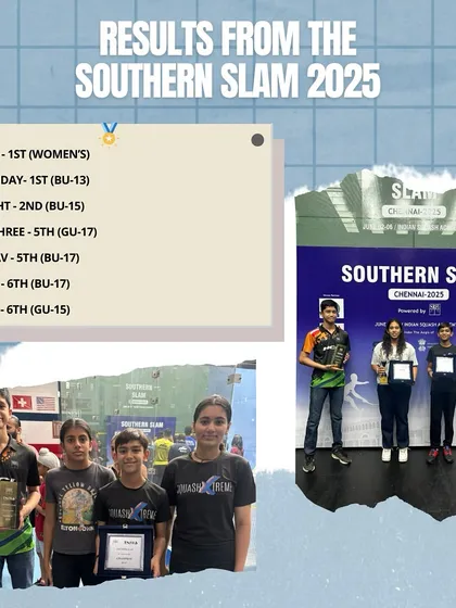 Our players' impressive results from the Southern Slam 2025. Sanya Vats continued her winning streak with a second consecutive Women's title.