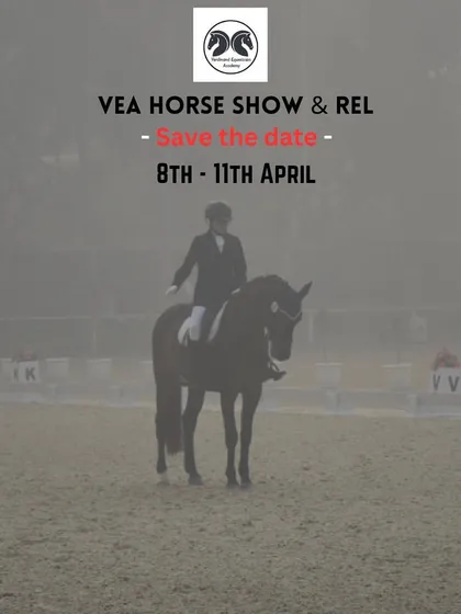 Save the date for our April VEA Horse Show & REL. We provide a full calendar of events for our riders and the wider equestrian community.