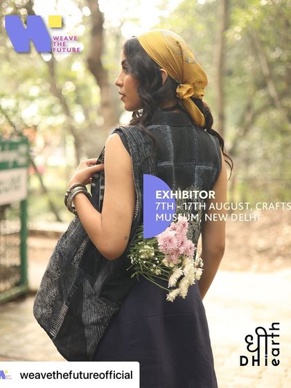We are so proud of our in-house designer, Indira Varma, who was selected to be part of the 'Weave The Future' exhibition at the Crafts Museum in New Delhi for her work with sustainable fashion.