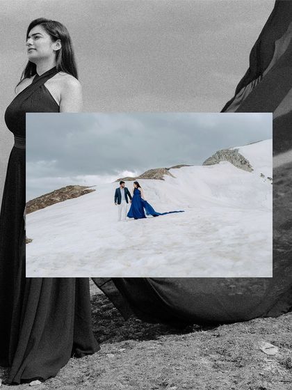 Another artistic, layered portrait that captures the mood of the Kashmir landscape.