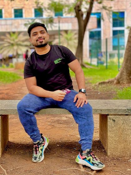 Just chilling outdoors. It's important to find balance and enjoy the simple things in life.