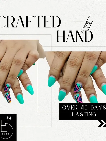 All our intricate designs are crafted by hand and built to last. We guarantee our gel polish applications will last over 45 days, so you can enjoy your beautiful nails for longer.