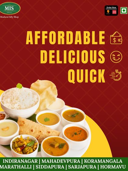 Affordable, delicious, and quick. Our South Indian meals are the perfect lunch break solution.