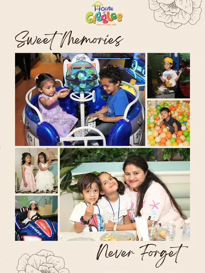 Sweet memories we will never forget. A beautiful collage capturing the essence of a family celebration at our place, with smiles, rides, and quality time at the cafe.