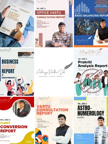 My consultations result in clear, professional, and personalized reports. From an Astro SWOT analysis to a Prakriti report or a detailed Vastu plan, you receive a tangible blueprint for growth, created by hand and based on deep spiritual practice, not just software.