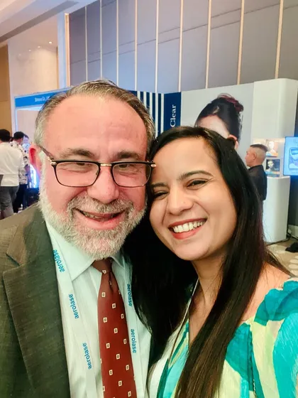 A happy selfie with a mentor and friend at the DASIL conference in Bangkok.