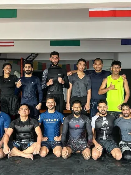 Teamwork makes the dream work. A great shot of the team after another intense training session.