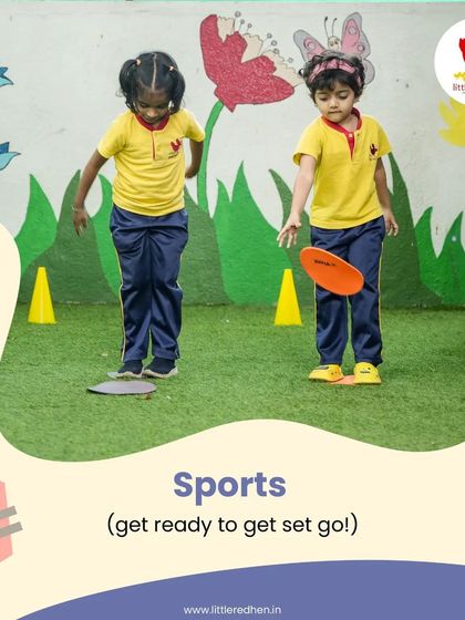 Get ready to get set go. Our sports program is designed to get children moving, developing their gross motor skills, coordination, and a healthy sense of competition in a fun environment.