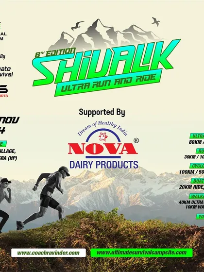 Proudly supported by Nova Dairy Products, the 8th Shivalik Ultra Run and Ride promotes a healthy and active lifestyle.