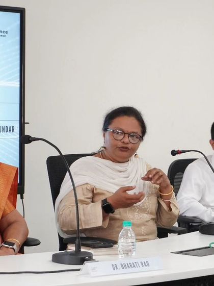 A shot from the panel discussion at the Unified Vision for Science Seminar. We actively participate in conversations aimed at improving and unifying STEM education.