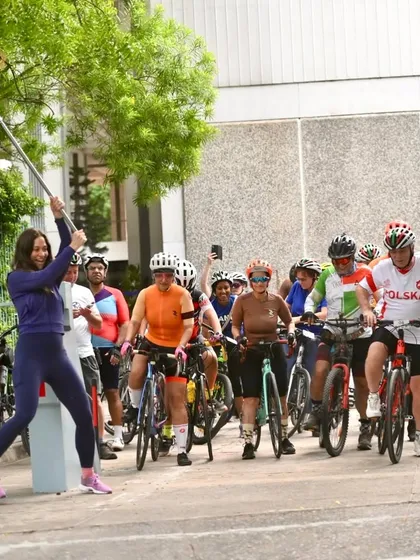 Kicking off our World Bicycle Day ride in collaboration with the Embassy of Poland. It's always an honor to bridge cultures and share our love for cycling with friends from around the world.