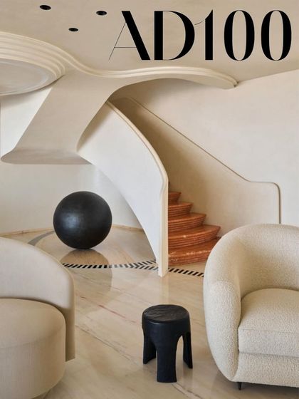 An image of our SNN project, featured as part of the AD100 announcement. This project is a great example of our use of sculptural, organic forms.