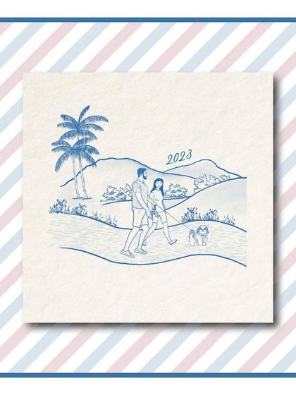 Kiana - Custom Wedding Stationery Suite Illustrated Love Stories & Custom Maps photo 5