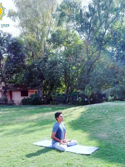 A sound mind resides in a sound body. Finding a moment of peace through simple meditative postures in a natural setting is a practice I encourage for all my students. This helps us detach from the constant thoughts of the body and focus on the tranquility of the mind.