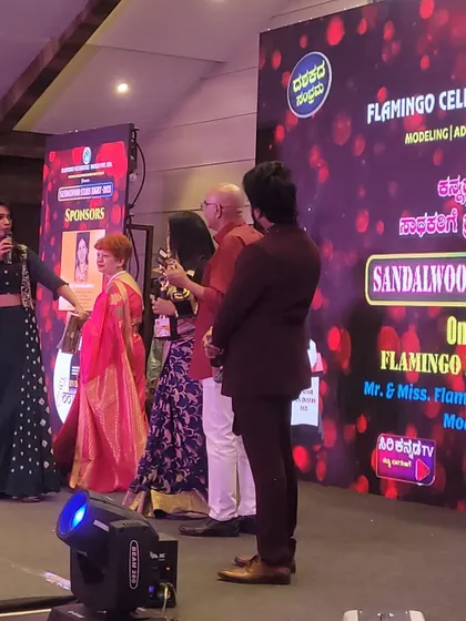 An awards presentation moment from a stage show. My role is to ensure the lighting, sound, and stage management all work together seamlessly for key moments like this.