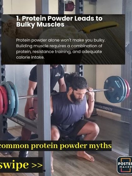 A recap of the myth that protein powder alone makes you bulky. It's the total training and nutrition plan that builds muscle.