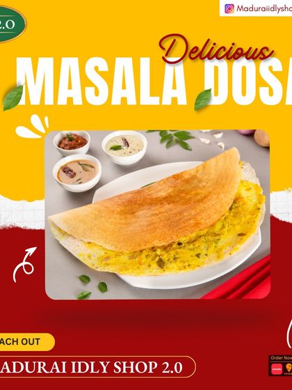Our irresistible Masala Dosa, a perfect choice for a satisfying meal.