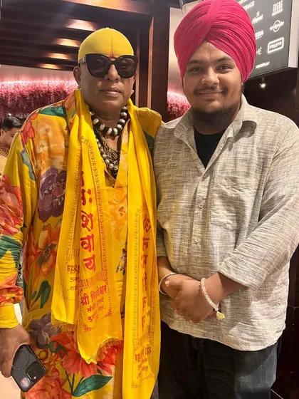 Another cherished photo with Sivamani sir. His warmth and encouragement mean the world to a young artist like me.