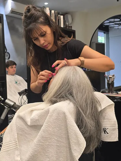 Focusing on the details. Precision is key for a flawless bridal look that feels both special and comfortable.