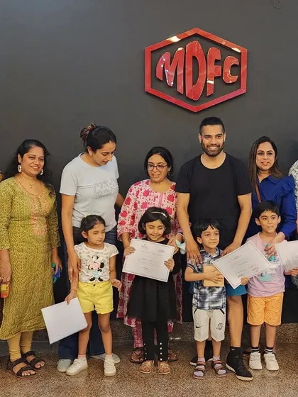 Celebrating International Dance Day by awarding certificates to our students with their proud mothers by their side.