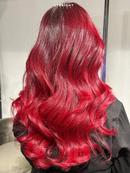 This isn't just red, it's power red. I love creating bold, vibrant global colors that make a serious statement and are full of shine.