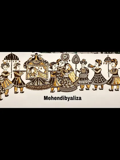 The final image of the intricate 'Baraat' design, a celebration of Indian wedding traditions.