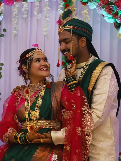 The way they look at each other says it all. I love capturing these moments where the bride's radiant makeup is just a backdrop to her true happiness.