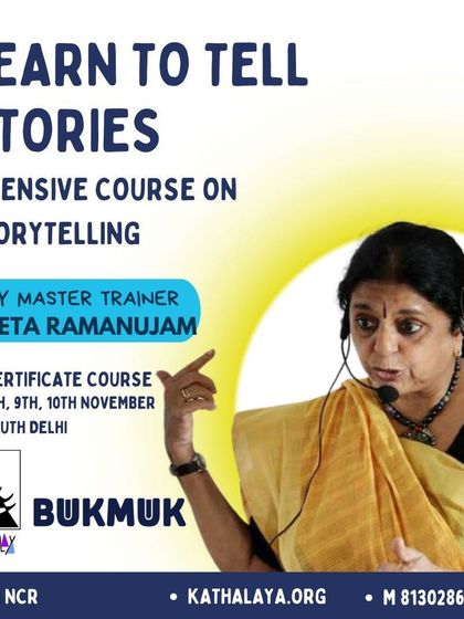 Good news for those in Delhi. I will be in South Delhi for a 3-day intensive course on storytelling. Mark your calendar and register soon.