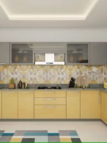 Modular Kitchen - Modular Home Interiors Efficient L-Shaped & U-Shaped Kitchens photo 19