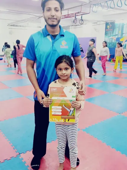 Another happy student with her "JUMP" program certificate.