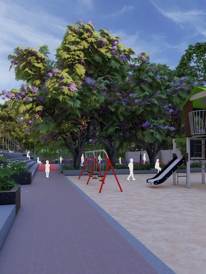 A duplicate view of the conceptual play area, designed to be a safe and engaging space for children.