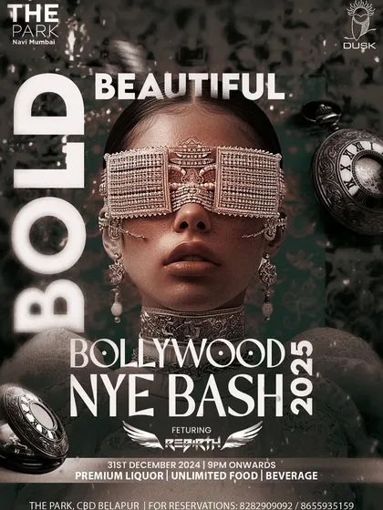 This poster for the 'Bold & Beautiful Bollywood NYE Bash' shows the kind of premium events I perform at. A New Year's Eve party is the biggest night of the year, and I was trusted to bring the energy with Bollywood and commercial hits.