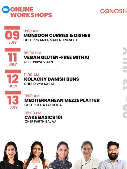 Conosh - Online Culinary Workshops Our Workshop Experience photo 11