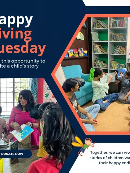This Giving Tuesday, be the light. Your gift can help bring stories, libraries, and opportunities to children who are waiting for their happy ending. Click the link in our bio to donate.