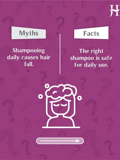 Let's clear up a common myth. Many believe daily shampooing causes hair fall, but the fact is, using the right shampoo is perfectly safe for daily use. It's about science, not guesswork.