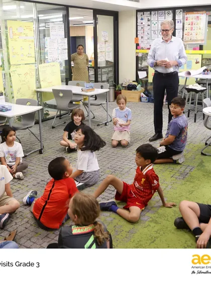 When 3rd-grade students wrote letters advocating for more recess, Dr. Harrington visited their class. He shared the master plans for a new gymnasium, showing students how their voices are heard and can lead to real change.