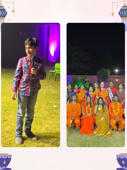 More moments from our Ramayana Laser Show, including a young boy sharing his thoughts and our team posing with the performers.