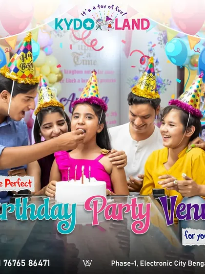 A birthday is about celebrating with the ones you love. I provide the perfect party venue for your family and friends to gather, sing, and share in the joy of your child's special day, complete with party hats and a delicious cake.