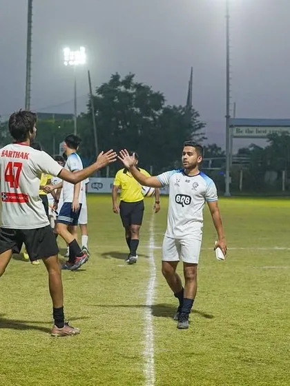 The post-match handshake. Win or lose, we respect our opponents.