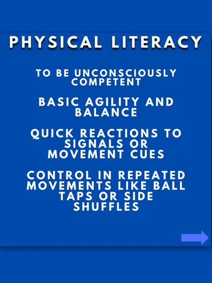 For young athletes, physical literacy is about achieving unconscious competence in basic movements. We focus on agility, balance, and reaction to build a strong athletic foundation.
